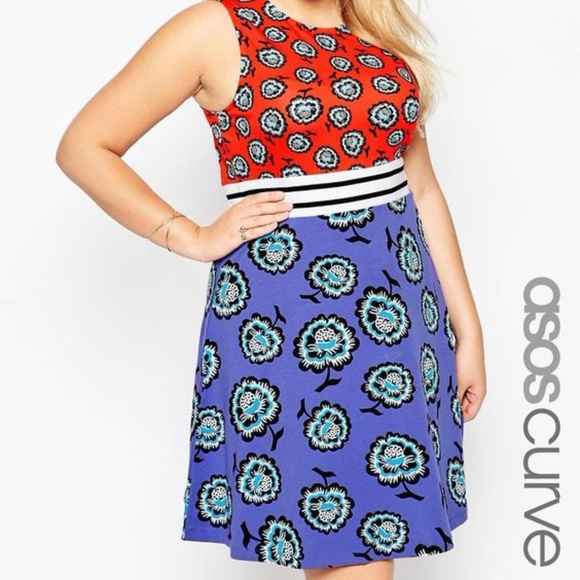 ASOS Curve Skater Dress US 24 - Picture 1 of 1